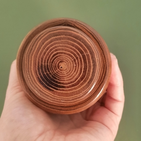 Hand Made Vintage Metal & Wood Pet Urn - Picture 4 of 7